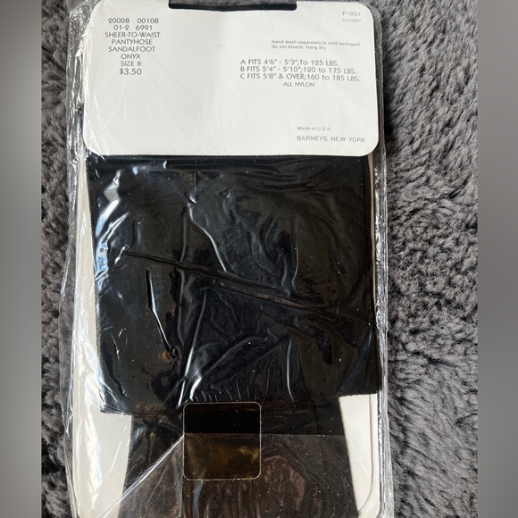 NWT Vintage Barney’s New York Sandal Foot PantyHose - Picture 3 of 4